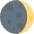 Waxing Crescent Moon Emoji from Twemoji Set