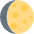 Waxing Gibbous Moon Emoji from Twemoji Set