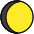 Waxing Gibbous Moon Emoji from OpenMoji Set