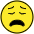 Weary Face Emoji from OpenMoji Set