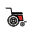 Wheel Chair Emoji from OpenMoji Set