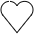 White Heart Emoji from OpenMoji Set