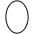 White Vertical Ellipse Emoji from OpenMoji Set