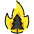 Wild Fire Emoji from OpenMoji Set
