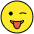Winking Face With Tongue Emoji from OpenMoji Set