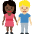 Woman And Man Holding Hands Dark Skin Tone Medium Light Skin Tone Emoji from Twemoji Set