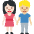 Woman And Man Holding Hands Light Skin Tone Medium Light Skin Tone Emoji from Twemoji Set