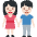 Woman And Man Holding Hands Light Skin Tone Emoji from Twemoji Set