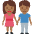 Woman And Man Holding Hands Medium Dark Skin Tone Emoji from Twemoji Set