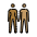 Woman And Man Holding Hands Medium Dark Skin Tone Medium Skin Tone Emoji from OpenMoji Set