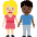 Woman And Man Holding Hands Medium Light Skin Tone Dark Skin Tone Emoji from Twemoji Set