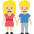 Woman And Man Holding Hands Medium Light Skin Tone Emoji from Twemoji Set