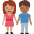 Woman And Man Holding Hands Medium Skin Tone Medium Dark Skin Tone Emoji from Twemoji Set