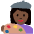 Woman Artist Dark Skin Tone Emoji from Twemoji Set