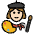 Woman Artist Light Skin Tone Emoji from OpenMoji Set