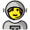 Woman Astronaut Emoji from OpenMoji Set
