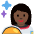 Woman Astronaut Dark Skin Tone Emoji from Twemoji Set