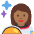 Woman Astronaut Medium Dark Skin Tone Emoji from Twemoji Set