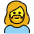 Woman Beard Emoji from OpenMoji Set