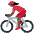 Woman Biking Dark Skin Tone Emoji from Twemoji Set