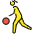 Woman Bouncing Ball Emoji from OpenMoji Set