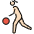 Woman Bouncing Ball Light Skin Tone Emoji from OpenMoji Set