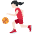 Woman Bouncing Ball Light Skin Tone Emoji from Twemoji Set