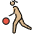 Woman Bouncing Ball Medium Light Skin Tone Emoji from OpenMoji Set