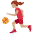 Woman Bouncing Ball Medium Skin Tone Emoji from Twemoji Set