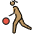 Woman Bouncing Ball Medium Skin Tone Emoji from OpenMoji Set