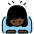 Woman Bowing Dark Skin Tone Emoji from OpenMoji Set