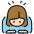 Woman Bowing Light Skin Tone Emoji from OpenMoji Set