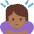 Woman Bowing Medium Dark Skin Tone Emoji from Twemoji Set
