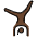 Woman Cartwheeling Dark Skin Tone Emoji from OpenMoji Set