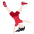 Woman Cartwheeling Light Skin Tone Emoji from Twemoji Set