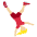 Woman Cartwheeling Medium Light Skin Tone Emoji from Twemoji Set