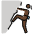 Woman Climbing Dark Skin Tone Emoji from OpenMoji Set