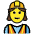 Woman Construction Worker Emoji from OpenMoji Set