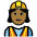 Woman Construction Worker Medium Dark Skin Tone Emoji from OpenMoji Set