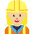 Woman Construction Worker Medium Light Skin Tone Emoji from Twemoji Set