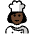 Woman Cook Dark Skin Tone Emoji from OpenMoji Set