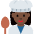 Woman Cook Dark Skin Tone Emoji from Twemoji Set