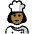 Woman Cook Medium Dark Skin Tone Emoji from OpenMoji Set