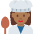Woman Cook Medium Dark Skin Tone Emoji from Twemoji Set