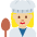 Woman Cook Medium Light Skin Tone Emoji from Twemoji Set