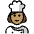 Woman Cook Medium Skin Tone Emoji from OpenMoji Set