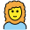 Woman Curly Hair Emoji from OpenMoji Set