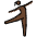 Woman Dancing Dark Skin Tone Emoji from OpenMoji Set