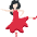 Woman Dancing Light Skin Tone Emoji from Twemoji Set