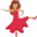 Woman Dancing Medium Skin Tone Emoji from Twemoji Set